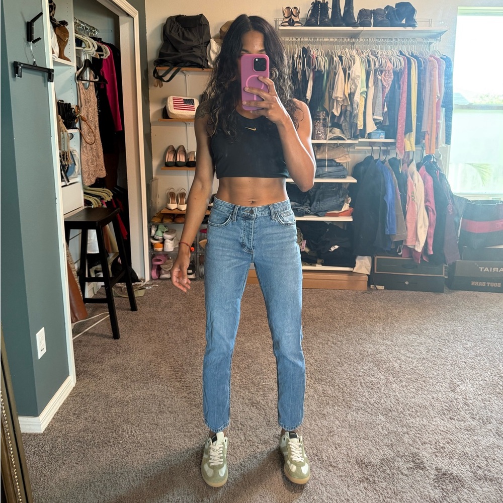Sam Edelman Blue Straight Leg Jeans